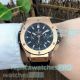 Swiss 7750 Copy Hublot Big Bang Black Dial Gold Bezel Watch (6)_th.jpg